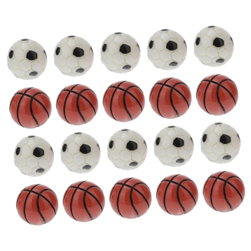 Toddmomy 20 Stück Fußball-Basketball-Modell Mini Puppe Winzige Kugeln Mikro-landschaftsbaukugeln Fußballverzierungen Realistische Basketball-dekore Schöner Sportball Harz Toddmomy 20 Stück Fußball-Basketball-Modell Mini Puppe Winzige Kugeln Mikro-landschaftsbaukugeln Fußballverzierungen Realistische Basketball-dekore Schöner Sportball Harz von Toddmomy