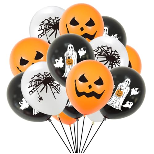 Toddmomy 20 Stück Halloween-ballon Ö Party 12-zoll-ballon Ballonanzug Bedruckter Luftballon Emulsion Toddmomy 20 Stück Halloween-ballon Ö Party 12-zoll-ballon Ballonanzug Bedruckter Luftballon Emulsion von Toddmomy