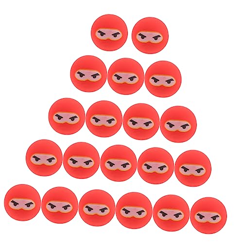 Toddmomy 20 Stück Hüpfendes Ballspielzeug Ninja-hüpfbälle Prallen Masse Party Hüpfend Bulk- Für Ninja Hüpfende Bälle Kinderspielzeug Rot Gummi von Toddmomy