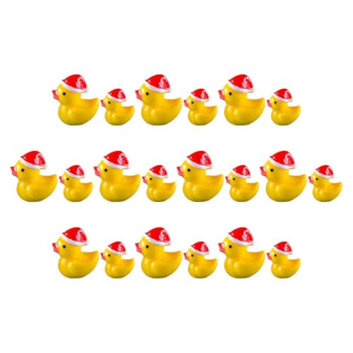 Toddmomy 20 Stück Kleine Gelbe Enten-Bonsai-Statue Mini-Tiere Minifiguren Mini -tierfiguren Mini-Enten Miniatursachen Kleine Enten Kleine Figuren Mini-Sachen Entenfiguren Harz Yellow von Toddmomy