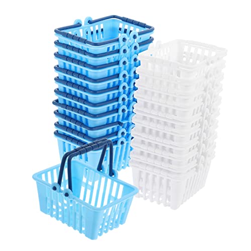 Toddmomy 20 Stück Mini Einkaufsbasket Teilig für Dekorative Miniatur Einkaufskörbe für Puppenhaus Bürobedarf und Aufbewahrung Weiß und Blau für Kreative Spielideen und Home Decor Toddmomy 20 Stück Mini Einkaufsbasket Teilig für Dekorative Miniatur Einkaufskörbe für Puppenhaus Bürobedarf und Aufbewahrung Weiß und Blau für Kreative Spielideen und Home Decor von Toddmomy