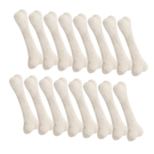 Toddmomy 20 Stück Mini-Knochenmodell deko winzige Skelette falsche Knochen Mini-Knochen zum Basteln Skelett Mini-Skelette Knochenfüller Miniatur-Skelett Harz Beige von Toddmomy