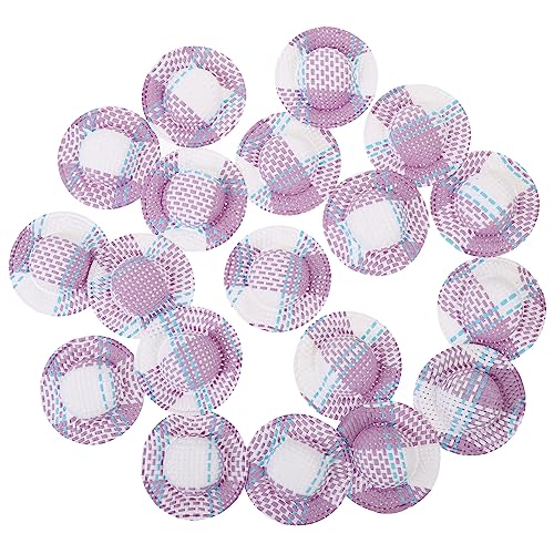 Toddmomy 20 Stück Mini Strohhüte für Puppen Handgewebt Leicht Bunte Mini Mützchen zum Basteln DIY Puppenzubehör für Puppenhäuser Raumdekoration Haaraccessoires Praktische Bastelmaterialien von Toddmomy