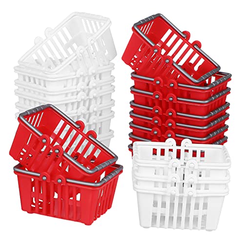 Toddmomy 20 Stück Miniatur Einkaufskörbe Teiliges Realistische Dekoration für Puppenhäuser DIY Projekte und Kreative Displays Rot und Weiß aus Hochwertigem Material für Kleine Toddmomy 20 Stück Miniatur Einkaufskörbe Teiliges Realistische Dekoration für Puppenhäuser DIY Projekte und Kreative Displays Rot und Weiß aus Hochwertigem Material für Kleine von Toddmomy