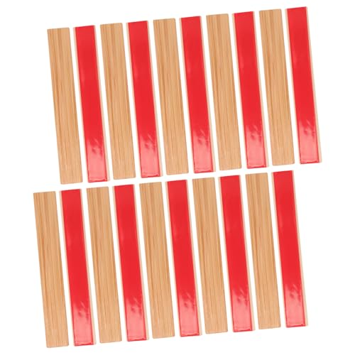 Toddmomy 20 Stück Miniatur Holzfußboden Fliesen für Puppenhaus DIY Bodenbelag mit Rustikalem Design Realistische Mini Bodenplatten für Kreative Szenen von Toddmomy