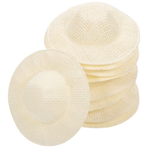 Toddmomy 20 Stück Miniatur Hüte DIY Puppenhüte aus Gewebtem Material Bastelzubehör für Mini Strohhüte für Puppenhäuser Kreative Projekte Toddmomy 20 Stück Miniatur Hüte DIY Puppenhüte aus Gewebtem Material Bastelzubehör für Mini Strohhüte für Puppenhäuser Kreative Projekte von Toddmomy