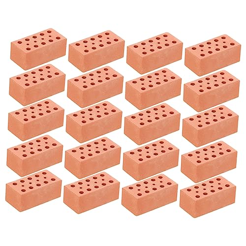 Toddmomy 20 Stück Miniatur Ziegelsteine für DIY Hochwertige Modellbau Backsteine für Sandtisch Puppenhaus Kreative Projekte Toddmomy 20 Stück Miniatur Ziegelsteine für DIY Hochwertige Modellbau Backsteine für Sandtisch Puppenhaus Kreative Projekte von Toddmomy