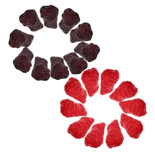 Toddmomy 20 Stücke Lebensechte Künstliche Raspberry Mini Obst Für Home Bäckerei Kuchen von Toddmomy
