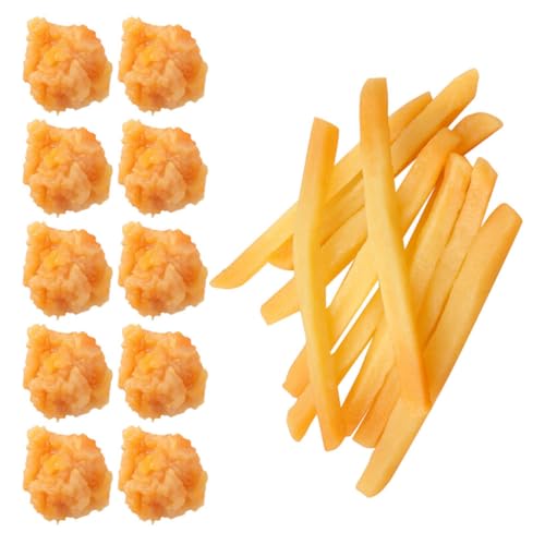 Toddmomy 20 Stück Snackmodellspielzeug Anzeige Pommes frittes gefälschtes Essen Huhn Stellen Sie Sich vor, zu schnell Hähnchen-Popcorn-Pommes Frites PVC Toddmomy 20 Stück Snackmodellspielzeug Anzeige Pommes frittes gefälschtes Essen Huhn Stellen Sie Sich vor, zu schnell Hähnchen-Popcorn-Pommes Frites PVC von Toddmomy