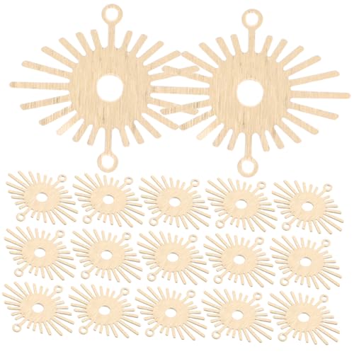 Toddmomy 20 Stück Sonnenblumen Anhänger Für Schmuck DIY Armbänder Sonnenförmige Anhänger Ohrring Anhänger Zur Schmuckherstellung Blumen Verbindungsglieder Charms DIY von Toddmomy