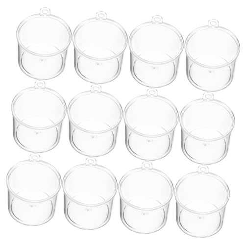 Toddmomy 20 Stück Teiliges DIY Mini Mousse Cup Kit Kreieren Ihre Eigenen Eiscreme Becher aus Kunststoff für Puppenhaus Dekoration und Kreative Bastelprojekte von Toddmomy