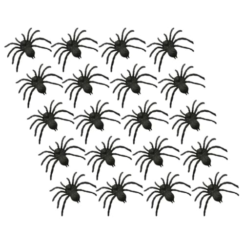 Toddmomy 20 Stück Teiliges Gefälschte Spinnen Halloween Deko aus Kunststoff Realistische Spinnen Requisiten für Grusel Partys und Zuhause für Scherzartikel und Dekorationen von Toddmomy
