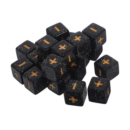 Toddmomy 20 Stück Teiliges Mathe Würfel mit Plus Minus Symbolen Robustes Lernspielzeug für Grundschule Vielseitige Rechenhilfe und Party Dice für Spielerisches Mathematiktraining von Toddmomy