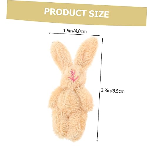Toddmomy 20 Stück Teiliges Mini Plüsch Kaninchen Kleines Kuscheltier mit Gelenken Weiches Bunny für Leichte Tragbare Hasenpuppe in Pastellfarben für Geburtstag und Ostern von Toddmomy