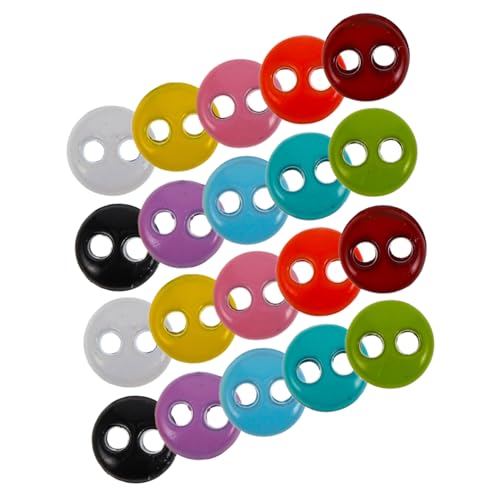 Toddmomy 20 Stück Teiliges Mini puppenknöpfe aus Metalllegierung Bunte Zweiloch knöpfe für Puppenkleidung für DIY Bastelprojekte und Kleine Kleidungsreparaturen bei Puppen von Toddmomy