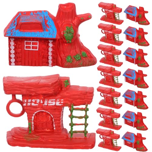 Toddmomy 20 Stück Teiliges Miniatur Hausmodell Realistische Wald Haus Figuren Detailreiche Minihäuser für Basteln Diorama Sandtisch und Terrarien Dekoration Vielseitig für Erwachsene von Toddmomy