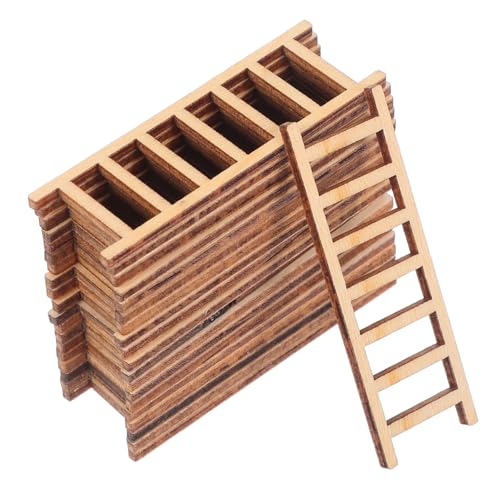 Toddmomy 20 Stück Teiliges Miniatur Holzleiter Deko für Mikro Landschaften Adorable Tisch und Gartenaccessoires aus Hochwertigem Holz für Kreative DIY Projekte Toddmomy 20 Stück Teiliges Miniatur Holzleiter Deko für Mikro Landschaften Adorable Tisch und Gartenaccessoires aus Hochwertigem Holz für Kreative DIY Projekte von Toddmomy