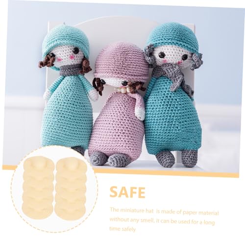 Toddmomy 20 Stück Teiliges Miniatur Papierhüte Leichte DIY Bastel hutdekorationen für Puppenhaus Geruchsneutral Vielseitig Einsetzbar für Handarbeit Foto Requisiten und Spielzeugzubehör von Toddmomy