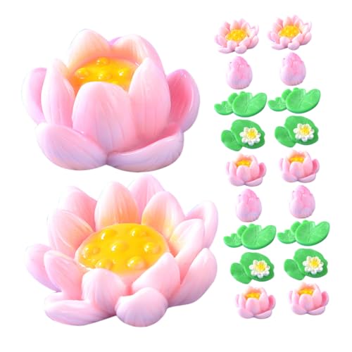 Toddmomy 20 Stück Teiliges Miniatur Resin Lotusblumen und Dekoration für Aquarien Teiche und Miniatur Landschaften Wetterfest und Langlebig für Puppenhäuser und Toddmomy 20 Stück Teiliges Miniatur Resin Lotusblumen und Dekoration für Aquarien Teiche und Miniatur Landschaften Wetterfest und Langlebig für Puppenhäuser und von Toddmomy