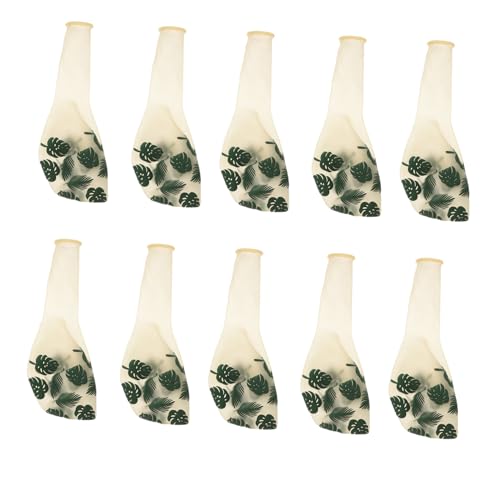 Toddmomy 20 Stück Teiliges Monstera Luftballon Transparente Dekorative Ballons für Dschungel Motto Party Wiederverwendbare Folienballons für Geburtstags Festdekoration von Toddmomy