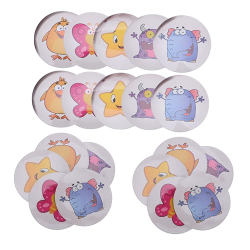 Toddmomy 20 Stück Teiliges Niedliche Tier-Motiv-temperaturwechsel-Aufkleber Interaktive Wiederverwendbare Potty-trainingssticker für Jungen und Mädchen Hitzeempfindliche von Toddmomy