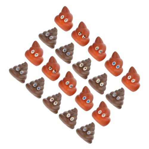 Toddmomy 20 Stück Teiliges Realistische Fake Poop Spielzeuge Lustige Streiche für Partys Pranks und Kreative Dekorationen für Halloween und Aprilscherze von Toddmomy