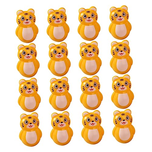 Toddmomy 20 Stück Tiger Tumbler Ornamente Becher Wackelnde Spielzeuge Wackelndes -tumbler- Kinderspielzeug Schreibtischspielzeug Plastik von Toddmomy