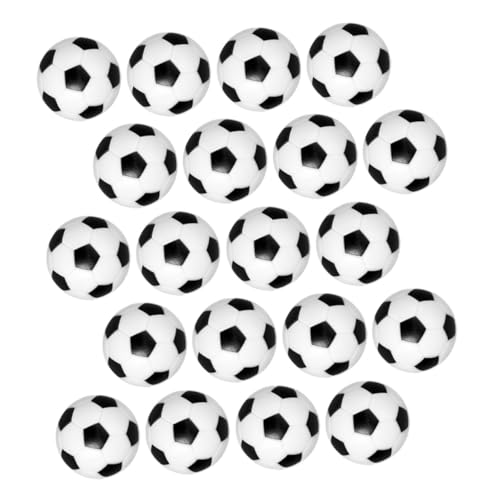 Toddmomy 20 Stück Tischfußball Ersatzbälle Resin Kickerbälle Klassisch Robust und Langlebig Kompatibel mit Meisten Standard Tischfußballtischen für Freizeit und Spielspaß von Toddmomy