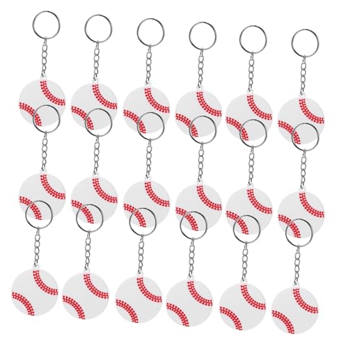 Toddmomy 20 Stück Volleyball Schlüsselanhänger PVC Kreative Sport Schlüsselanhänger für Partys Dekoration Robuste Farbenfrohe Anhänger für Teenager und von Toddmomy