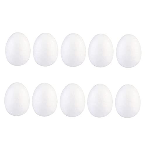 Toddmomy 20 Stück Weiße DIY Eier aus Schaumstoff für Osterbasteln Stabile Solide Ostereier zum Bemalen und Dekorieren Geeignet für Familienfest Vielseitig für und Festtagsdeko von Toddmomy