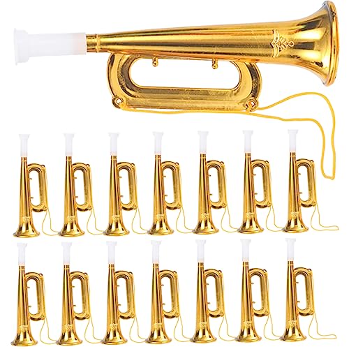 Toddmomy 20 Stücke Trompete Musik Musical Instrumente Für Simulation Trompete Für Trompete Für Anfänger Musical Kunststoff Goldene von Toddmomy