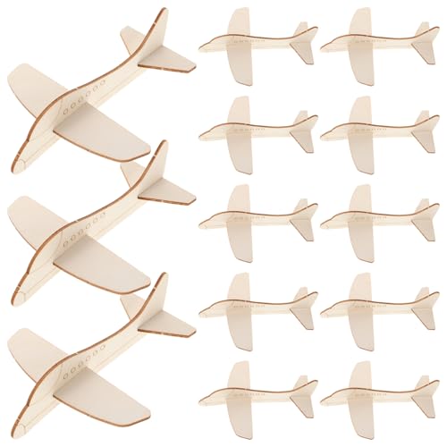 Toddmomy 20-Teiliges DIY-Modellflugzeug Aus Holz: Mini-Flugzeugfarbe Holzflugzeug-Bausätze Bastelflugzeug Für Schulbastelprojekte Geburtstags- Und Karnevalsparty von Toddmomy