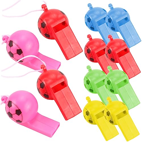 Toddmomy 200 Stück Fußball Pfeife Pfeift Masse Outdoor-rennpfeife Lauflernwagen Lautes Pfeifen Farbenfrohe Pfeifen Multifunktionspfeife Trainingspfeife Tonpfeife Plastik Zufällige Farbe von Toddmomy