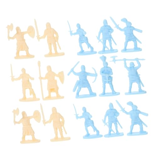 Toddmomy 200Stücke Mini Soldatenmodell Mittelalterliche Soldatenfiguren Robustes Kunststoffmaterial Dekorative Miniaturfiguren für Sammler Militärspielzeug von Toddmomy