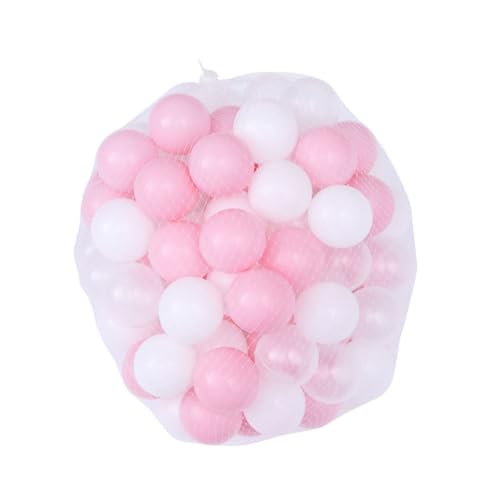 Toddmomy 200Stücke Ozeanbälle Badespielzeug Für Crush Weiß Und Transparent Für Ballgruben Zelte Und Kinderbecken Netzbeutelverpackung von Toddmomy