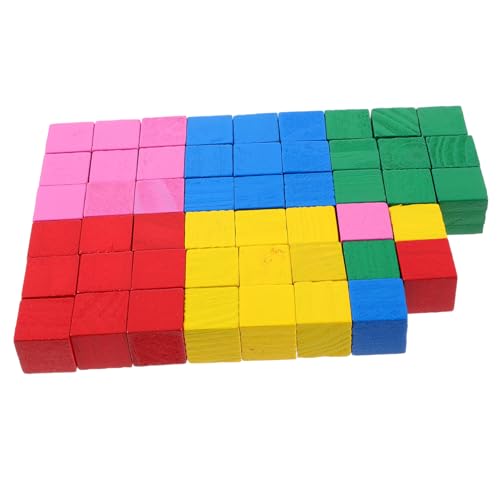 Toddmomy 200Stücke Stapelblöcke für Junge Mädchen Holzklötze Farben Formen für Kleinkinder Sicheres und Langlebiges Lernspielzeug für Kreative von Toddmomy
