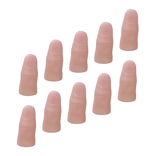 Toddmomy 20Stücke Fake Fingers mit Daumenspitzen Realistische Finger Requisiten für Bühnenauftritte und Sicher und Langlebig für Kreative Shows und Magische Toddmomy 20Stücke Fake Fingers mit Daumenspitzen Realistische Finger Requisiten für Bühnenauftritte und Sicher und Langlebig für Kreative Shows und Magische von Toddmomy
