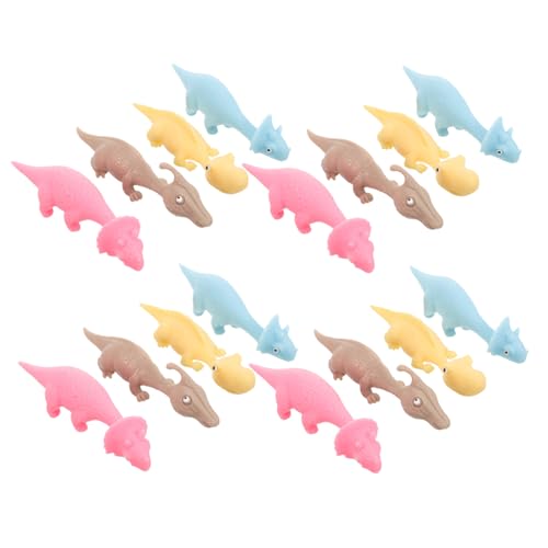 Toddmomy Dehnbare Dinosaurier Fingerspielzeuge 20 Stück für Kinder Elastische Spielzeuge als Partygeschenke Interaktive Stressabbau Spielzeuge für Dinosaurier Fans von Toddmomy