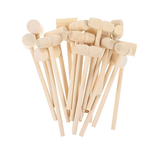 Toddmomy 20Stücke Mini Holz Hammer Hammer für Hämmern von Goldenen Eiern aus Hochwertigem Holz Ergonomisch Gestaltet und Sicher für Kleine Hände Perfektes für Kreative von Toddmomy