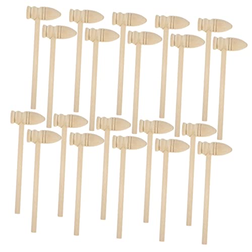 Toddmomy 20Stücke Mini Holzhammer Für Kreative Hölzerne Hämmer Sicher Und Poliert Für Lernspiele Und Interaktive Eltern Junge Mädchen Aktivitäten von Toddmomy