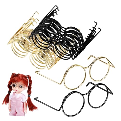 Toddmomy 20Stücke Mini Puppenbrillen Runde Miniaturgläser Für Puppen Anziehzubehör Für Kreative Bastelarbeiten Und Foto Requisiten Toddmomy 20Stücke Mini Puppenbrillen Runde Miniaturgläser Für Puppen Anziehzubehör Für Kreative Bastelarbeiten Und Foto Requisiten von Toddmomy