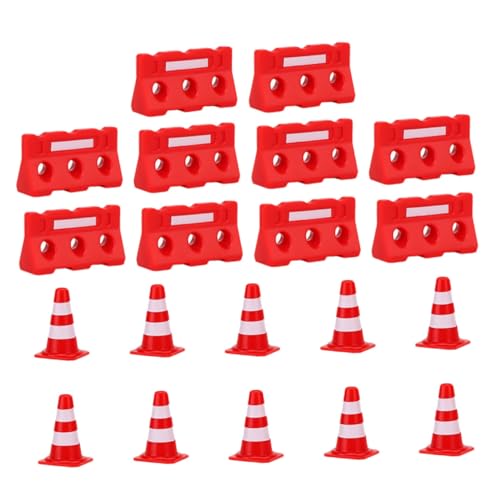 Toddmomy 20Stücke Mini Verkehrskegel und Straßenschilder Spielset Kognitive Lernspielzeuge für Verkehrssicherheit Roten Kegeln und Roten Zäunen Toddmomy 20Stücke Mini Verkehrskegel und Straßenschilder Spielset Kognitive Lernspielzeuge für Verkehrssicherheit Roten Kegeln und Roten Zäunen von Toddmomy