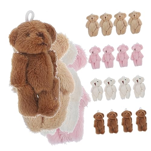 Toddmomy 20Stücke Plüschtiere für DIY Bastelprojekte Vielfältige Farben Schlüsselanhänger für Hochzeiten Geburtstagsfeiern von Toddmomy