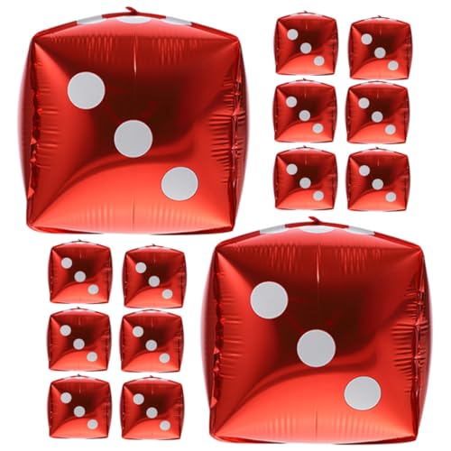 Toddmomy Würfelballons aus Aluminiumfolie Kreative Dekoration für Themenpartys 20 Stücke Langlebig Leicht und Vielseitig Einsetzbar für Hochzeiten und Geburtstagsfeiern von Toddmomy