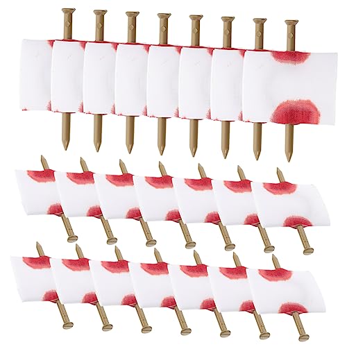 Toddmomy 22Stücke Halloween Streichspielzeug Blutige Fingernägel durch Finger für Gruselige Partys Realistische Requisiten zur Dekoration für Fotomotive für Halloween Toddmomy 22Stücke Halloween Streichspielzeug Blutige Fingernägel durch Finger für Gruselige Partys Realistische Requisiten zur Dekoration für Fotomotive für Halloween von Toddmomy