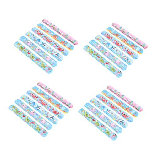 Toddmomy 24 Stück Armbandspielzeug -Partybevorzugung Ohrfeigenarmbänder mit Meeresmotiv Animal-Slap-Armbänder für -Themenarmband Armbänder PVC Toddmomy 24 Stück Armbandspielzeug -Partybevorzugung Ohrfeigenarmbänder mit Meeresmotiv Animal-Slap-Armbänder für -Themenarmband Armbänder PVC von Toddmomy