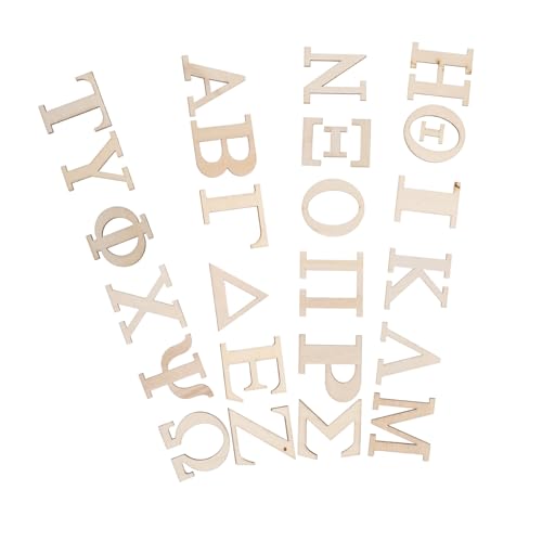 Toddmomy 24 Stück Griechische Buchstaben Holzspäne Stundenplan Für Sichtwort-Flash-Karten Zeiten Tabelle Multiplikations- Und Divisions-lernkarten Briefblitzkarten ABC Beige Hölzern von Toddmomy
