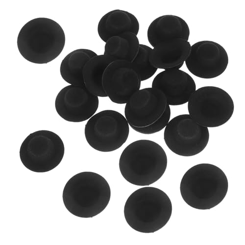 Toddmomy 24 Stück Mini Hüte Für Puppen Miniatur Zylinder Aus Filz Kleine Kappen Miniatur Hüte Zum Basteln Kleiner Mini Zylinder Schwarzes Polyestergarn von Toddmomy