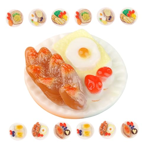 Toddmomy 24 Stück Miniatur Lebensmittel Modelle Teiliges Süßigkeiten Snacks zur Dekoration von Puppenhäusern Leichte und Langlebige Miniaturspielzeuge für Kreatives und Stilvolle von Toddmomy