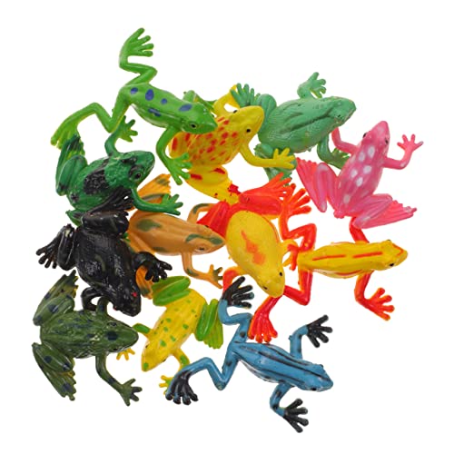Toddmomy 24 Stück Teiliges Kleine Froschfiguren aus Realistische Modellstatuen für Kreative Lernspielzeuge und Dekorative Frösche für Heim und Garten von Toddmomy